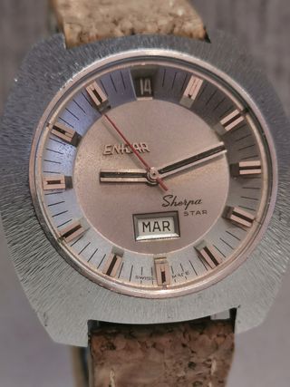 Enicar Sherpa Star Automatic Rare Steel Case