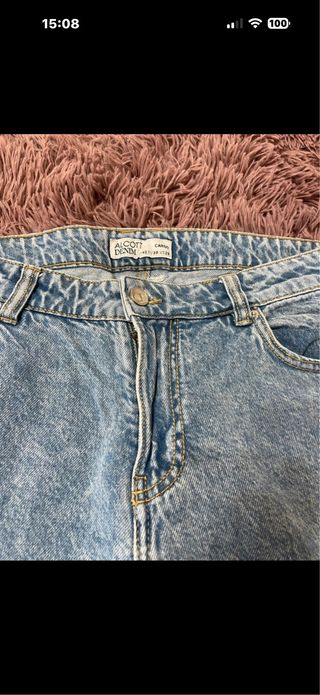 Jeans Cargo Donna Blu