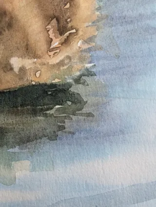 Cuadro acuarela patito enmarcado