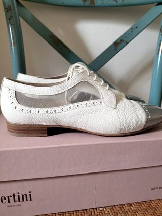 Zapatos blucher Piel de Pertini