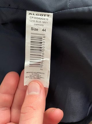 Abrigo Alcott Premium azul marino doble botonadura