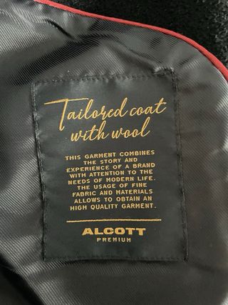 Abrigo Alcott Premium azul marino doble botonadura