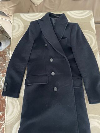 Abrigo Alcott Premium azul marino doble botonadura