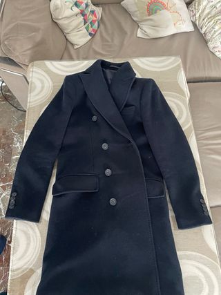 Abrigo Alcott Premium azul marino doble botonadura