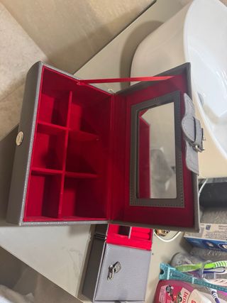 Joyero de viaje Uno de 50 gris