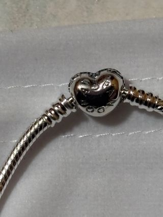 Bracciale Pandora Cuore Pavé Argento