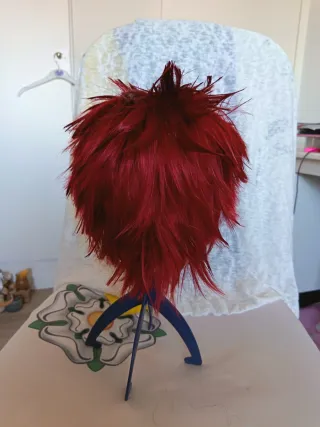 Peluca roja para cosplay