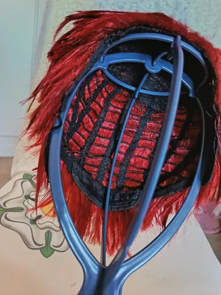 Peluca roja para cosplay