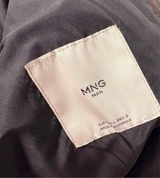 Chaqueta Piel Hombre Mango Talla L