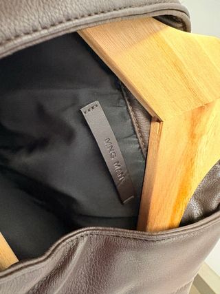 Chaqueta Piel Hombre Mango Talla L