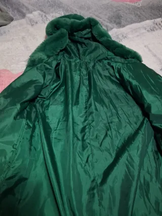 Pelliccia ecologica verde tg unica