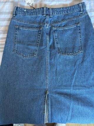 Falda vaquera larga Mango