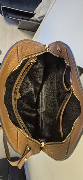 Borbonese Borsa a Mano Beige/Marrone