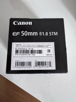 Objetivo Canon EF 50mm f/1.8 STM