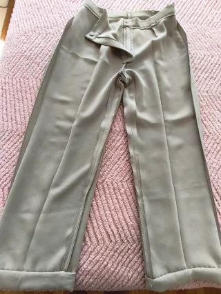 Pantalón de pinzas Punto Roma beige XL