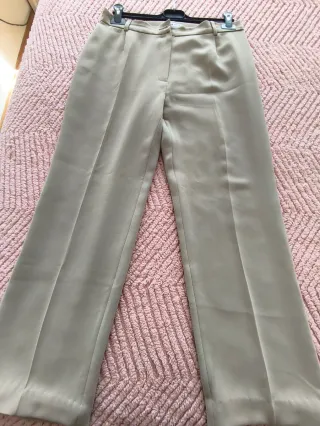 Pantalón de pinzas Punto Roma beige XL