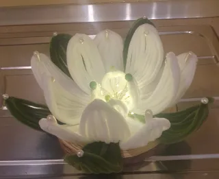 Lampada decorativa a forma Ninfea abatjour