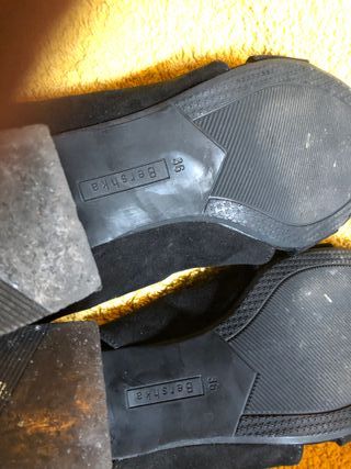 Sandalias negras tacón Bershka talla 36