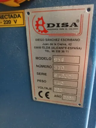 Máquina planchar botas DISA