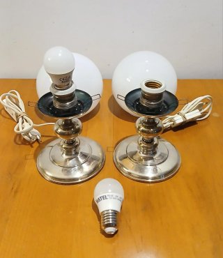 2 LÁMPARAS MESITA NOCHE. VINTAGE