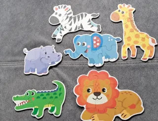 Puzzle 6 en 1 Animales