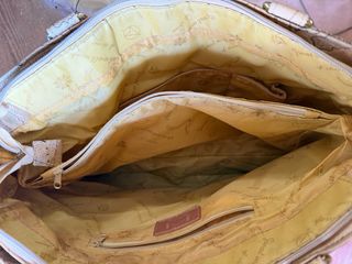 Borsa Geo Map Beige/Oro