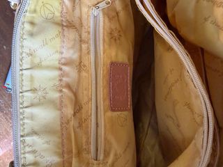 Borsa Geo Map Beige/Oro