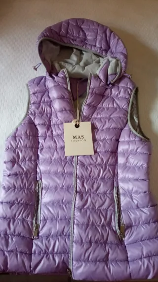 Chaleco acolchado mujer MAS FASHION morado