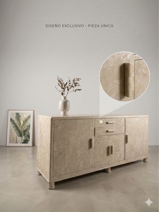 Mueble Nacar 194 cm Beige