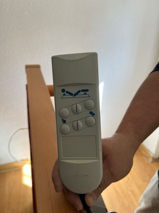 Cama articulada madera y metal + colchon