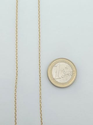 Cadena de Oro 18K, Bilbao Fina, 3,23gr, 55cm