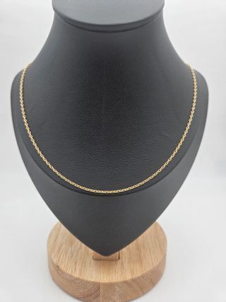 Cadena de Oro 18K, Bilbao Fina, 3,23gr, 55cm