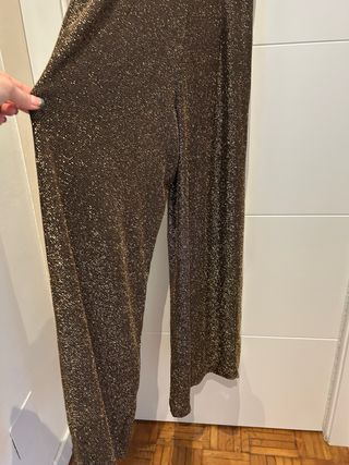 Mono dorado largo eventos