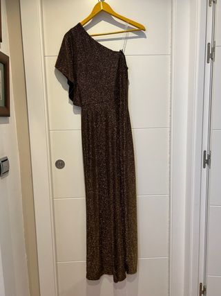 Mono dorado largo eventos