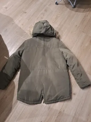 Anorak verde niño con capucha