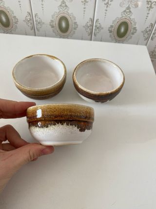 3 Coppette Pinzimonio Ceramica