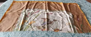 Foulard pura seta Tortora Made in Italy