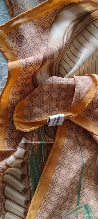 Foulard pura seta Tortora Made in Italy