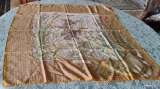 Foulard pura seta Tortora Made in Italy