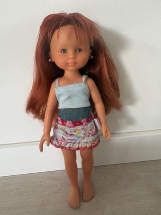 Muñeca antigua Nancy pelo rojo