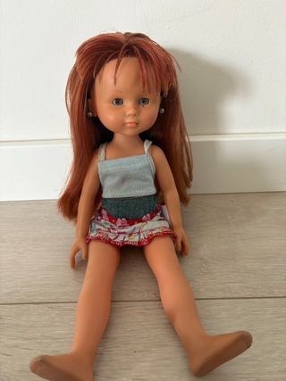 Muñeca antigua Nancy pelo rojo