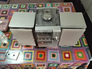 Minicadena Iek3i CD/Cassette/Radio Gris