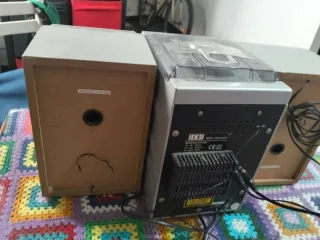 Minicadena Iek3i CD/Cassette/Radio Gris