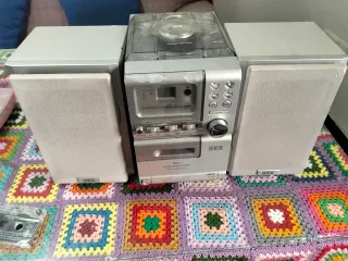 Minicadena Iek3i CD/Cassette/Radio Gris