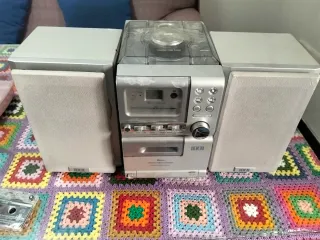 Minicadena Iek3i CD/Cassette/Radio Gris