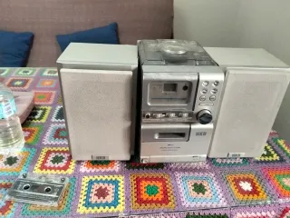 Minicadena Iek3i CD/Cassette/Radio Gris