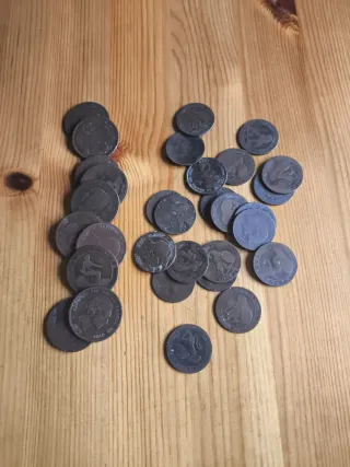 31 Monedas de Cobre Antiguas