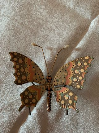 Farfalla decorativa metallo smaltato