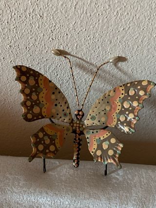 Farfalla decorativa metallo smaltato