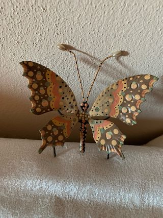 Farfalla decorativa metallo smaltato